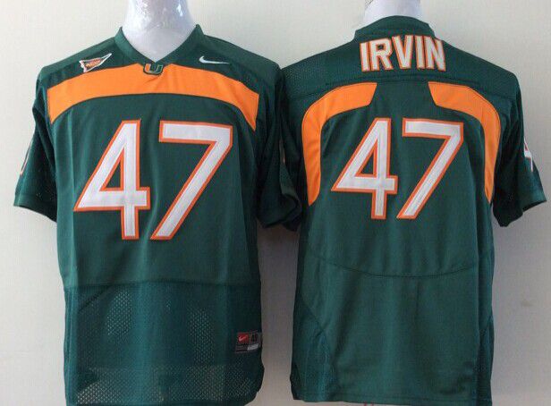 Men Miami Hurricanes #47 Irvin Green 2025 NCAA Jersey->ncaa teams->NCAA Jersey